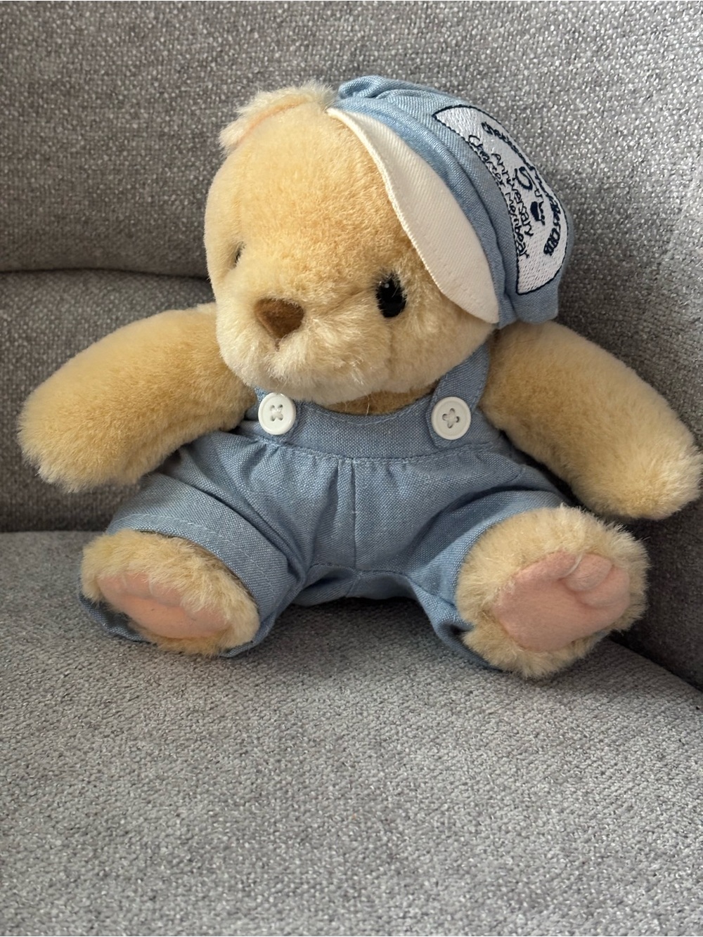 Cherished Teddies Club 5th Anniversary Charter Member Bear 6" Plush Blue